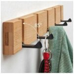 Pliable patères en bois naturel, porte - manteau mural avec 5 crochets Étagère murale range - courrier ... Pliable patères en bois naturel, porte - manteau mural avec 5 crochets Étagère murale range - courrier ...