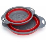 Pliable silic�ne, pliable passoire pliante cuisine fruit basket panier de filtre collapsible colander ...