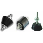 Plot et pied anti - vibratiles - plot cylindrique 150 kg sur tige filetée m8 - 4 pièces Plot et pied anti - vibratiles - plot cylindrique 150 kg sur tige filetée m8 - 4 pièces