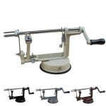 Linxor - pluche pomme, poire, 3 en 1, ple, tranche, vide, avec ventouse - beige