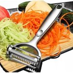 Plucheur  lgumes multifonction, plucheur  julienne pour la cuisine (plucheur 2 en 1)
