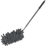 Plumeau chenille microfibre telescopique 28 - 75 cm anthracite