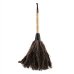 Plumeau poussiere, plumeau d'autruche anti - statique, manche en bois plumeau, lavable plumes d'autruche ...