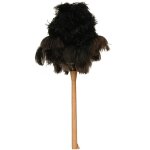 Plumeau pro plumes d'autruche manche bois 64 cm - thomas