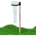 Pluviomtre, 1 pice pluviomtre en plastique avec support pour mesurer la pluie pour le jardin, l'extrieur, ...