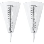 Pluviomtre, pluviometre exterieur, 2 pluviomtres  cne transparent avec double chelle pour la surveillance ...