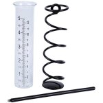 Pluviom�tre ext�rieur en verre avec piquet et support m�tallique amovible pour jardin pelouse cl�ture ...