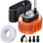 Pnuaticm - pompe submersible pour piscine, cave, étang, de jardin, pompe piscine avec tuyau de vidange ... Pnuaticm - pompe submersible pour piscine, cave, étang, de jardin, pompe piscine avec tuyau de vidange ...
