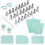 Poche a douille p�tisserie, professionnelle gla�age cr�me poche douille en silicone, outils de cuisson ...