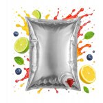Poche � jus 5l avec robinet m�tallique pour jus, vin, sirop, etc. bag - in - box