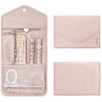 Pochette rouleaux  bijoux, trousse  bijoux de voyage pliable pour bagues, colliers, boucles d'oreilles ...