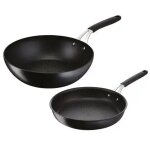 Poêles 26cm + wok 28cm noir lagostina 012165600102 Poêles 26cm + wok 28cm noir lagostina 012165600102