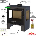 Po�le � bois 3 faces loreto bronpi