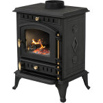 Po�le � bois autoportant 7 kw thunder� mitra