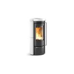 La nordica - pole  bois en cramique raccordable liu 5. 0 7. 5 kw blanc