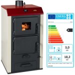 Pole  bois avec chaudire prity ns20 ? 18, 2 kw eau + 3 kw air ? classe a ? sortie de fume 150 mm ...