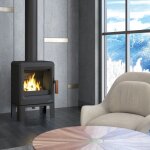 Po�le � bois �tanche en fonte - bronpi lira 5 kw