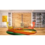 Azura home design - po�le � bois evenes 9 kw en plusieurs coloris - couleur: olive