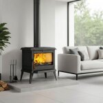 Po�le � bois en fonte 8. 5 kw premium prometheus s11 eco kawmet