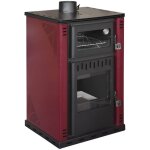 Po�le � bois avec four 27, 6kw thermo po�le chaudi�re 38lt elsa rossa