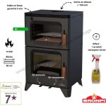 Poêle à bois avec four hilton - h bronpi Poêle à bois avec four hilton - h bronpi