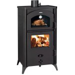 Po�le � bois avec four. mod�le r�tro avec jambes. puissance de chauffage de 14. 5 kw. mod�le prity fgr ...