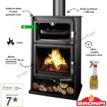 Pole  bois avec four suiza bronpi