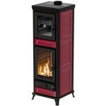 Pole  bois avec four - thermorossi anna evo5 maiolica 12. 5 kw bordeaux