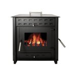 Interstoves - pole  bois hugo 9 bches 50cm - noir