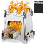 Pole  bois pole  bois mini pole de camping pliable hobo pole pique - nique barbecue camping randonne ...