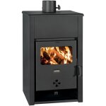 Po�le � bois prity k2 d ? 11, 6 kw, classe a + , noir graphite, design compact