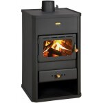 Po�le � bois prity s1 ? 10, 4 kw, noir graphite, classe a, design compact