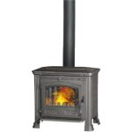 Po�le � bois sienna 9 b�ches 50cm - noir