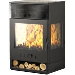 Eider biomasa - pole  bois - modle tokio ventilada - 12, 84 kw - jusqu' 290 m - h. 97 x l. 61 x ...