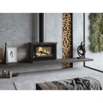 Pole  bois ventil - firematic montral 12. 8 kw foyer en fonte