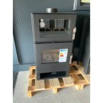 Po�le � bois verso f - 9 kw avec four en inox pour cuisson traditionnelle