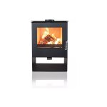 Verso - po�le � bois kara - 7, 5 kw design �l�gant et chauffage performant