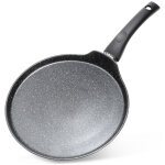 Po�le � cr�pes et omelettes en granit, basse, plate, 26 cm