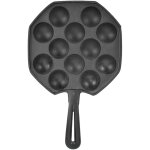 Poêle en fonte antiadhésive avec 12 trous pour bouffées d'?ufs, crêpes, boulettes Poêle en fonte antiadhésive avec 12 trous pour bouffées d'?ufs, crêpes, boulettes