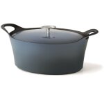 Pole en fonte cuisinox volcan 29 cm bleu denim
