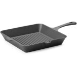 Po�le en fonte pour griller viandes et l�gumes 265 x 265 mm