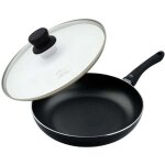 Pole  frire 28 cm avec couvercle en verre elo smart life