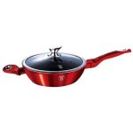 Po�le � frire en granit 32 cm berlinger haus rouge m�tallique bh - 1261