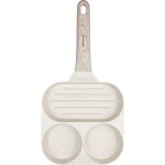 Po�le � frire en marbre 3 en 1 pour ?ufs, cr�pes, grill � cr�pes 18 cm beige klausberg kb - 7818