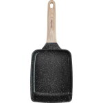 Po�le � frire rectangulaire traditionnelle marbr�e 18x14cm noire klausberg kb - 7813