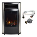 Sahara - chauffage  gaz 3. 4 kw mobile effet feu + tuyau gaz + dtendeur butane manhattan