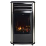 Fireside - poele à gaz 3400w noir manhattan universal Fireside - poele à gaz 3400w noir manhattan universal