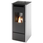 Po�le � granul�s canalisable - punto fuoco cinzia can 9. 9 kw blanc
