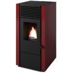 Pole  granuls canalisable - punto fuoco marisa 8 kw rouge