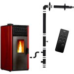 Po�le � granul�s �tanche anita 15 kw bordeaux sannover + kit d'installation